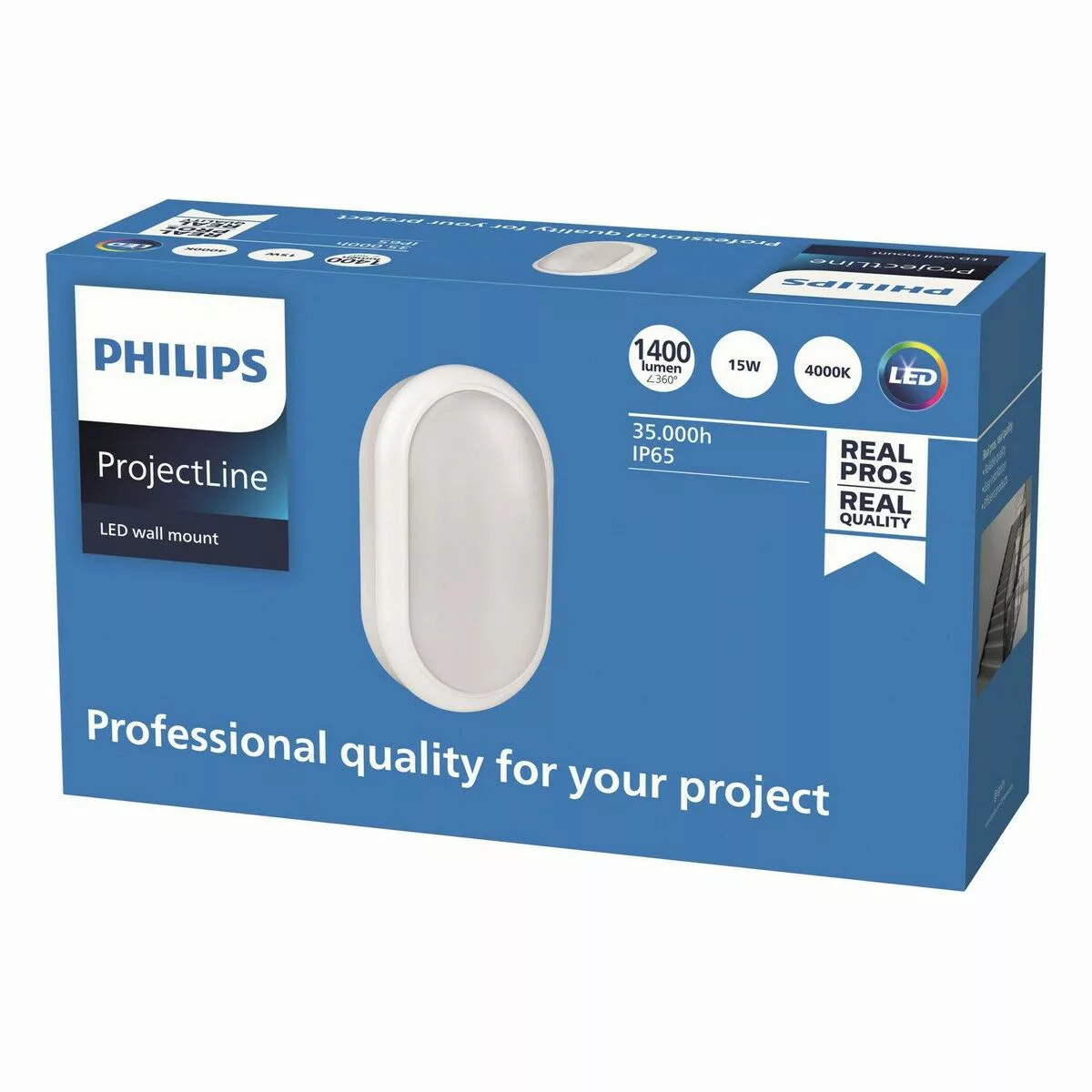 Philips ProjectLine LED-Wandleuchte, oval, 4.000K günstig online kaufen