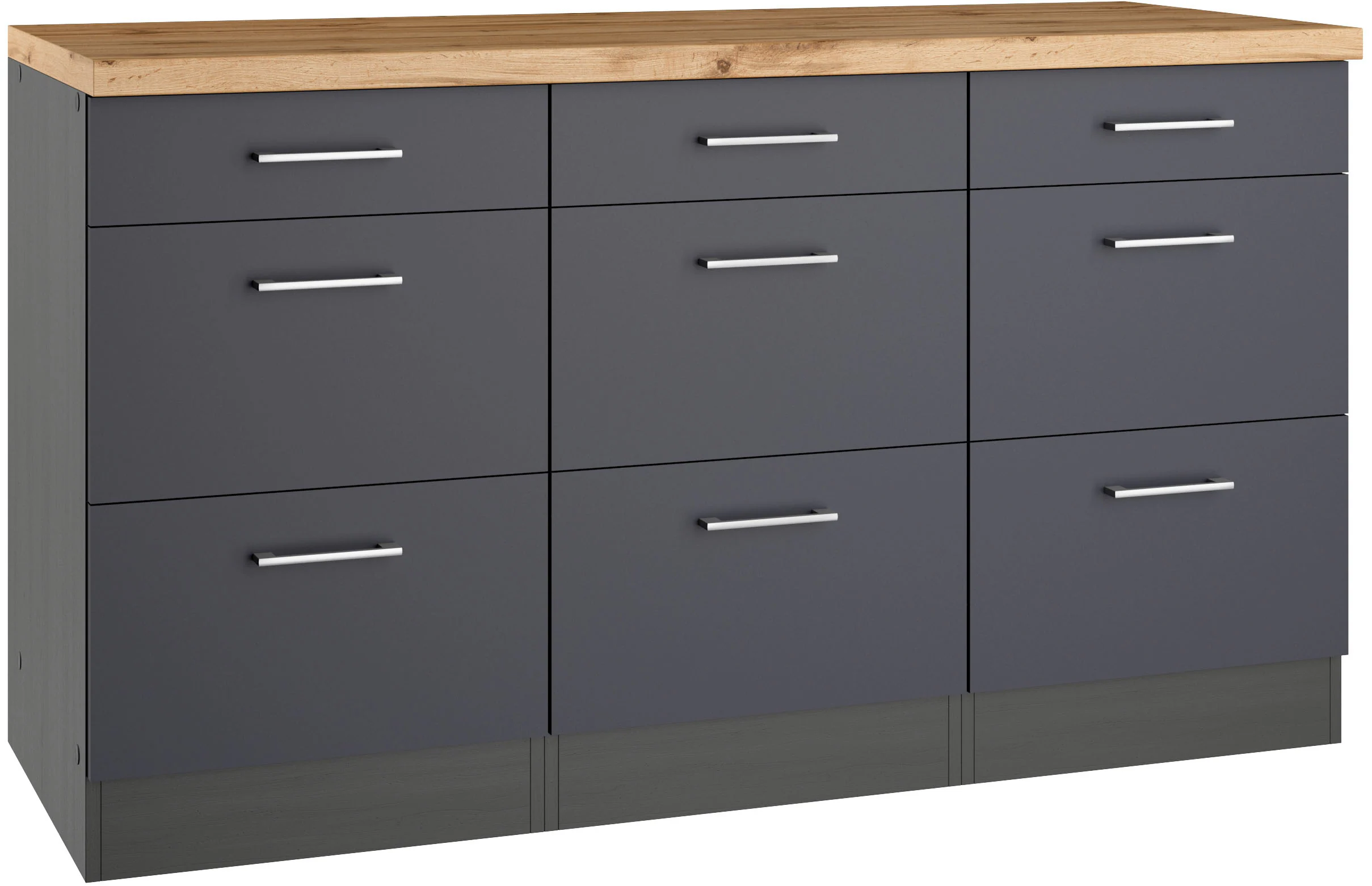 KOCHSTATION Unterschrank "KS-Milan", HELD Möbel,Auszugschrank 150 cm, matte günstig online kaufen