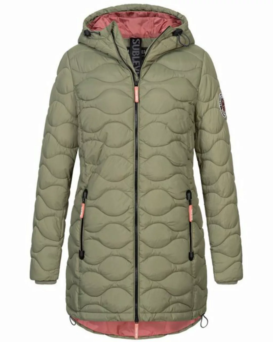 SUBLEVEL Steppjacke Damen Winter Jacke Mantel Parka Steppjacke Steppmantel günstig online kaufen
