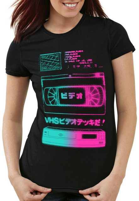 style3 T-Shirt VHS Tape videokassette vcr fernseher showview videorecorder günstig online kaufen