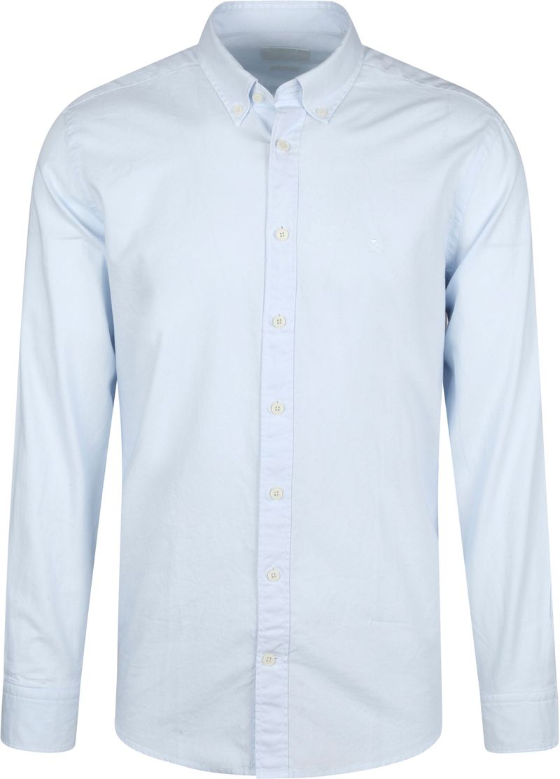 Hackett Hemd Garment Dyed Oxford Blau - Größe M günstig online kaufen