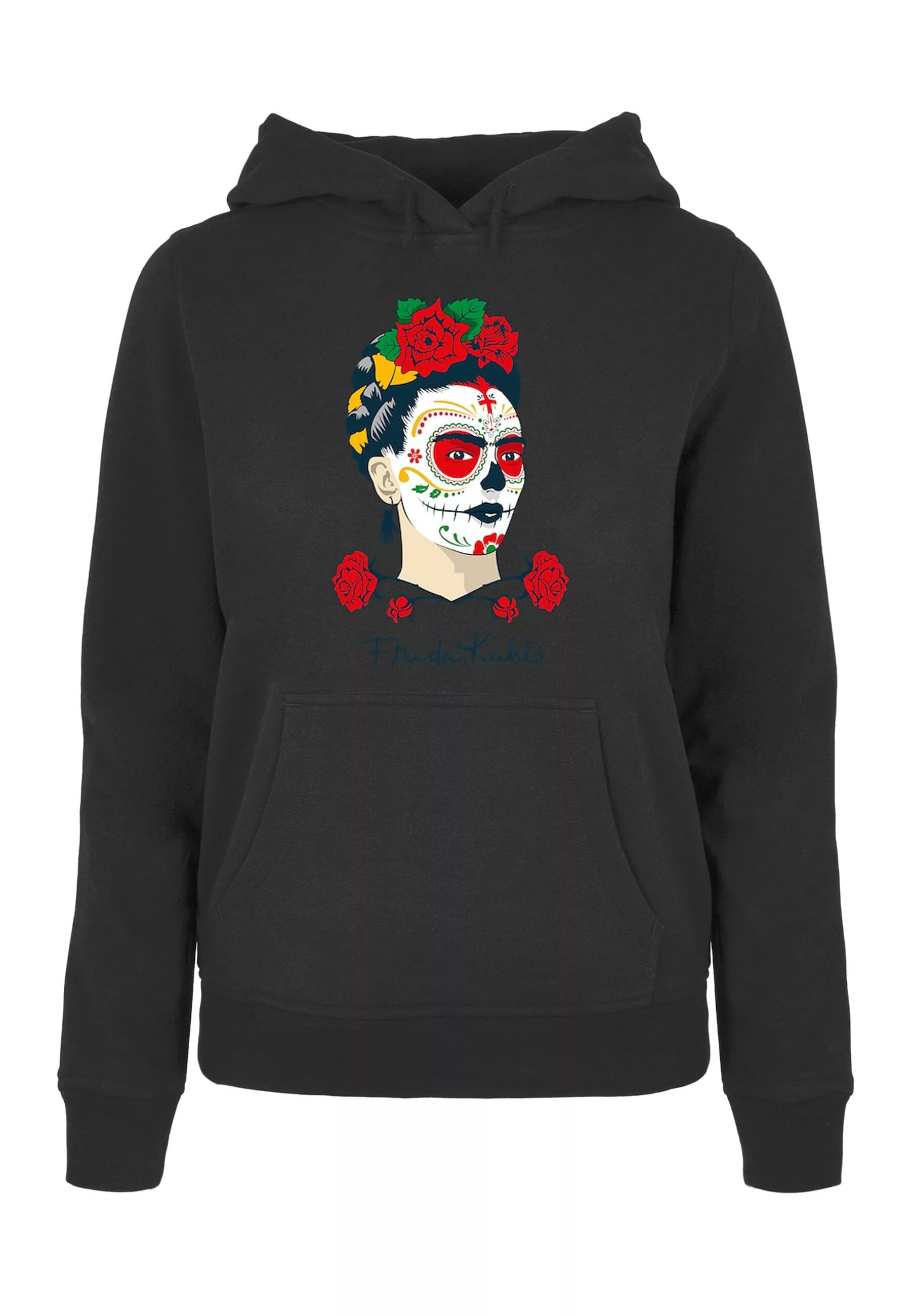 Merchcode Kapuzenpullover Merchcode Damen Ladies Frida Kahlo - Dia de los m günstig online kaufen