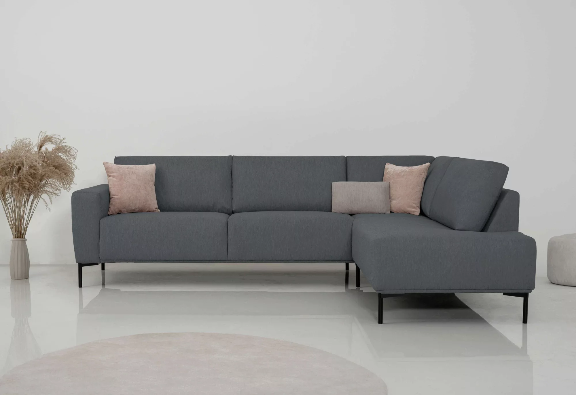 andas Ecksofa "Melby", Breite 275 cm, in einem weichen Struktur Stoff, lose günstig online kaufen