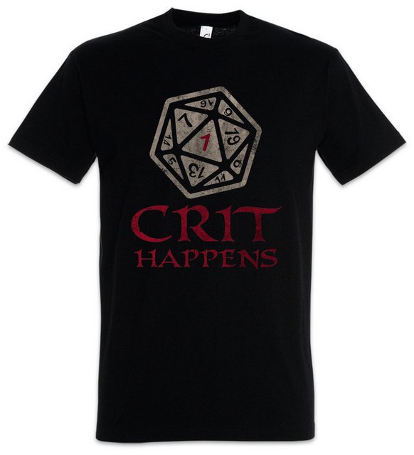 Urban Backwoods Print-Shirt Crit Happens Herren T-Shirt Dungeons RPG Rolepl günstig online kaufen