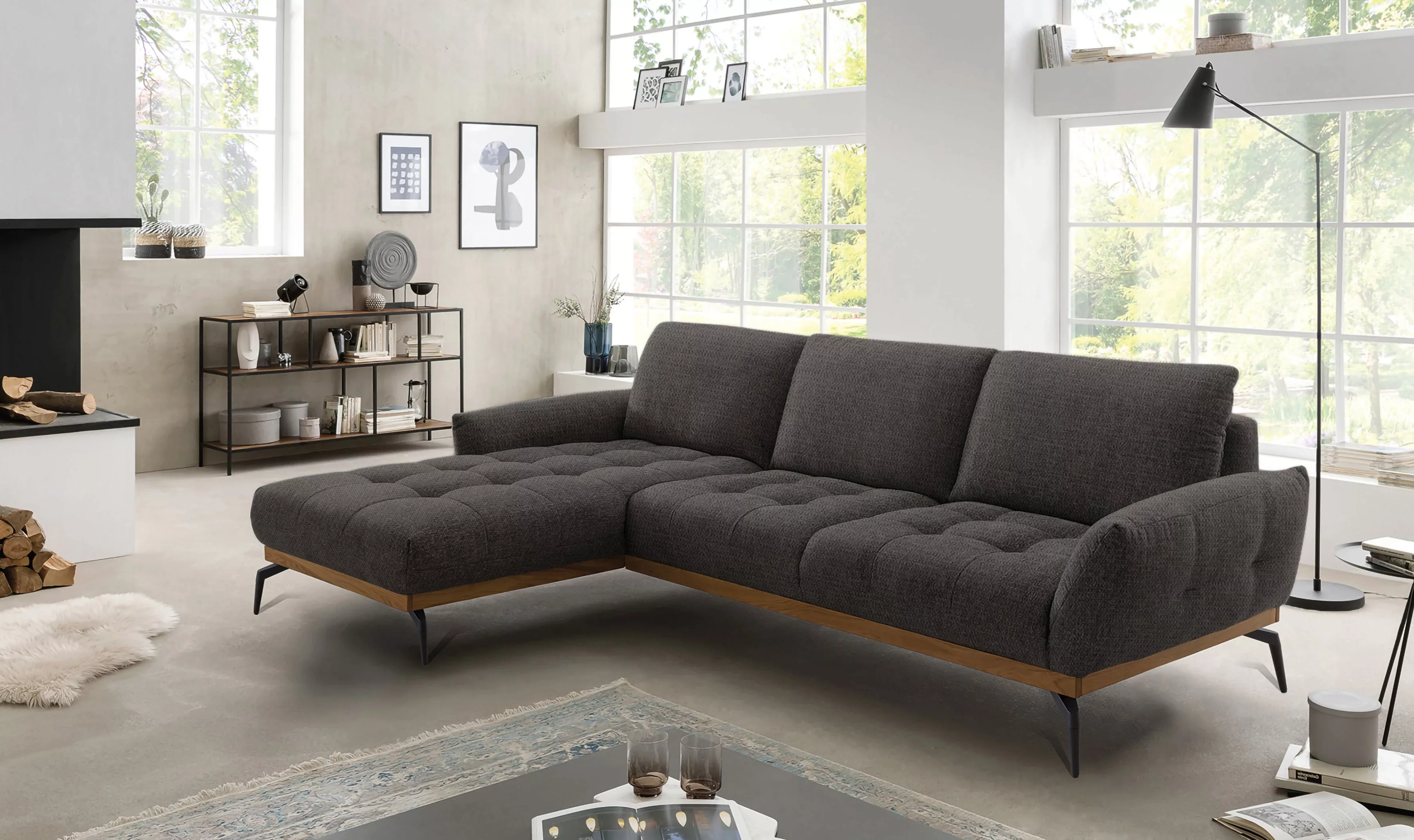 exxpo - sofa fashion Ecksofa "NICEA, erstklassiger Sitzkomfort, tolle Detai günstig online kaufen