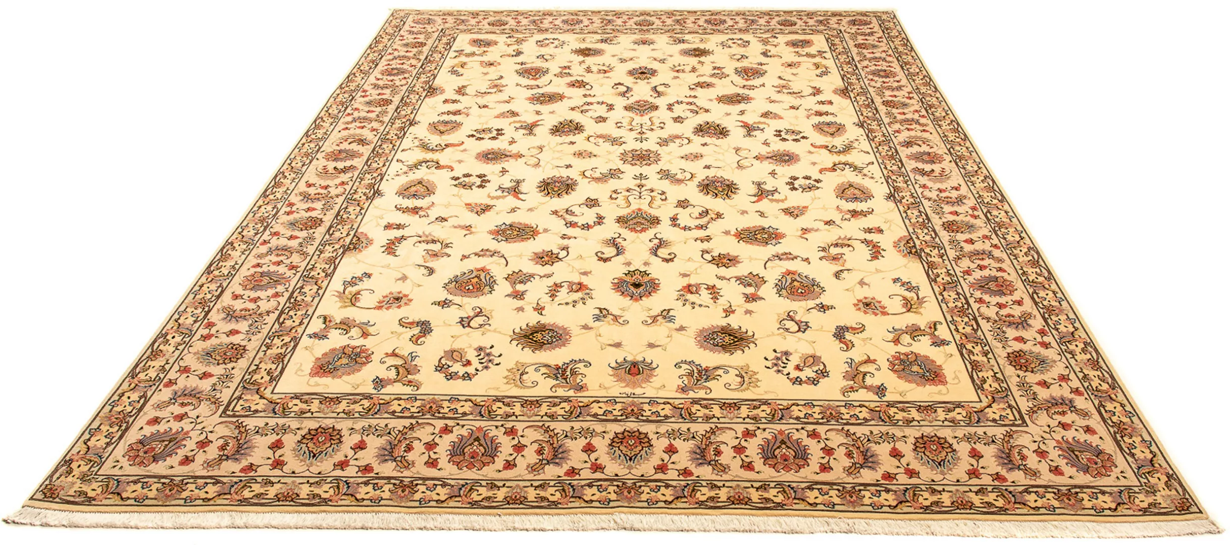 morgenland Orientteppich »Perser - Täbriz - Royal - 360 x 257 cm - beige«, günstig online kaufen