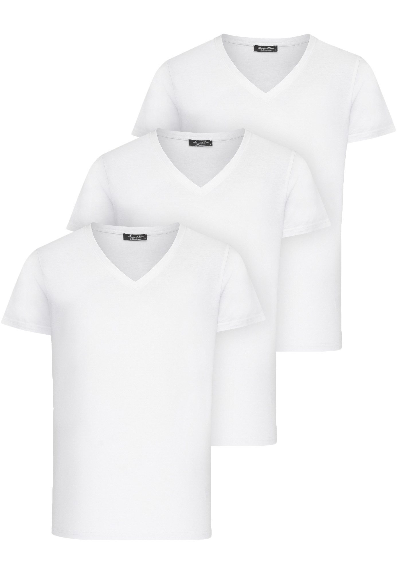 Amaci&Sons T-Shirt 3. EUGENE Herren 3er-Pack günstig online kaufen