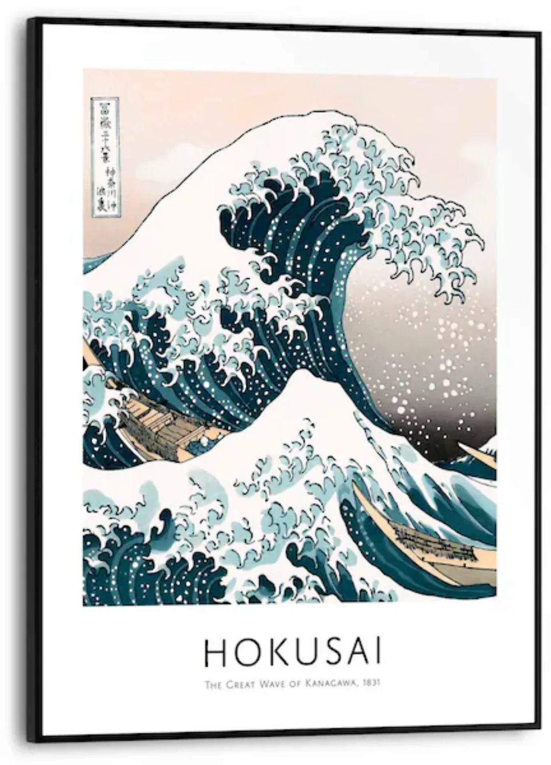 Reinders! Bild mit Rahmen »Die große Welle - Hokusai« günstig online kaufen