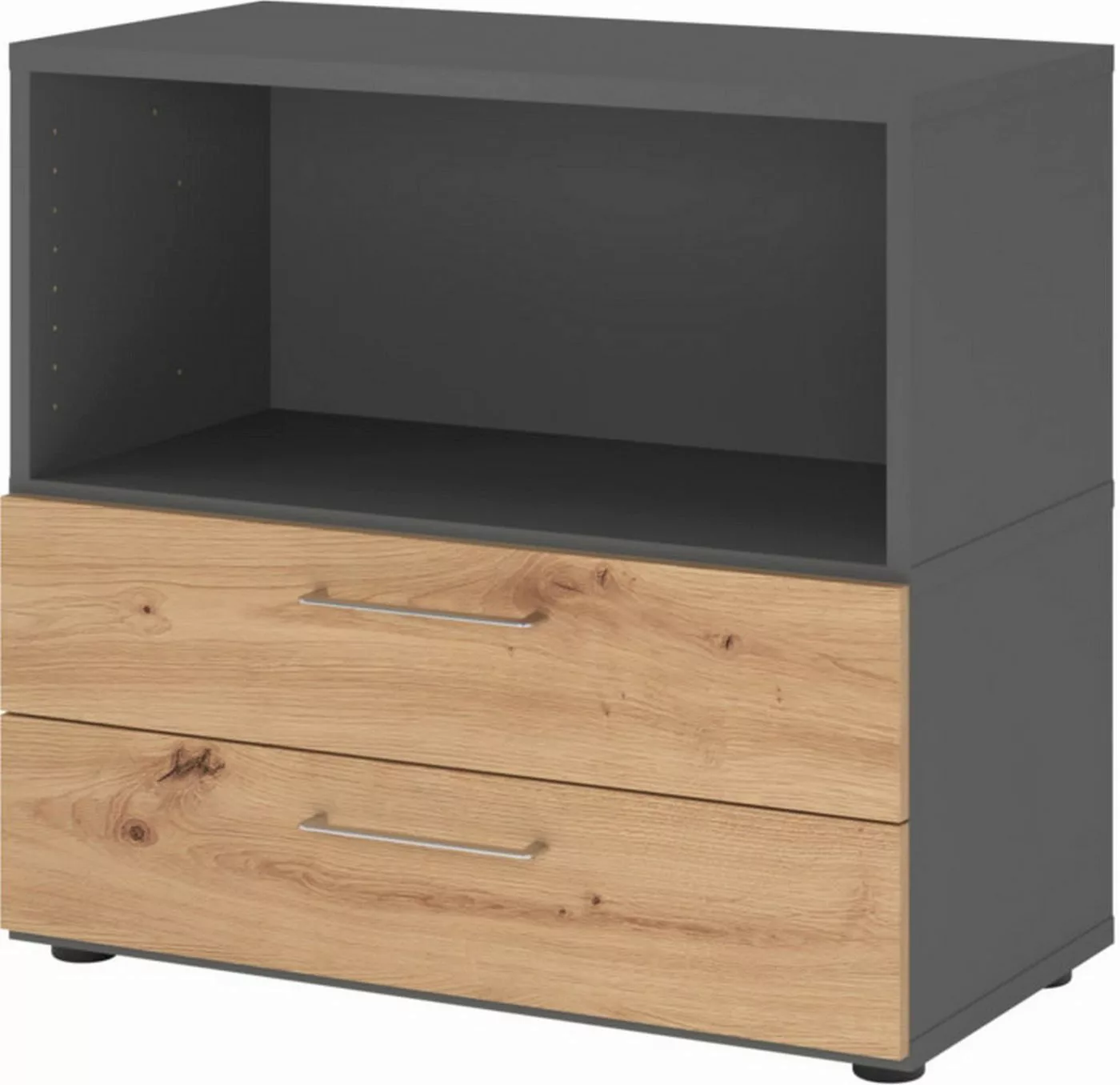 bümö Aktenschrank flexi Schrank Dekor: Graphit/Asteiche günstig online kaufen