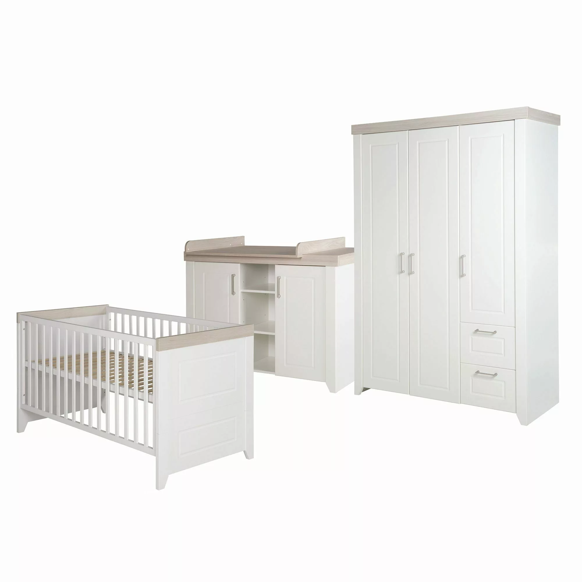 roba® Babyzimmer-Komplettset Felicia, Gitterbett, Wickelkommode & günstig online kaufen