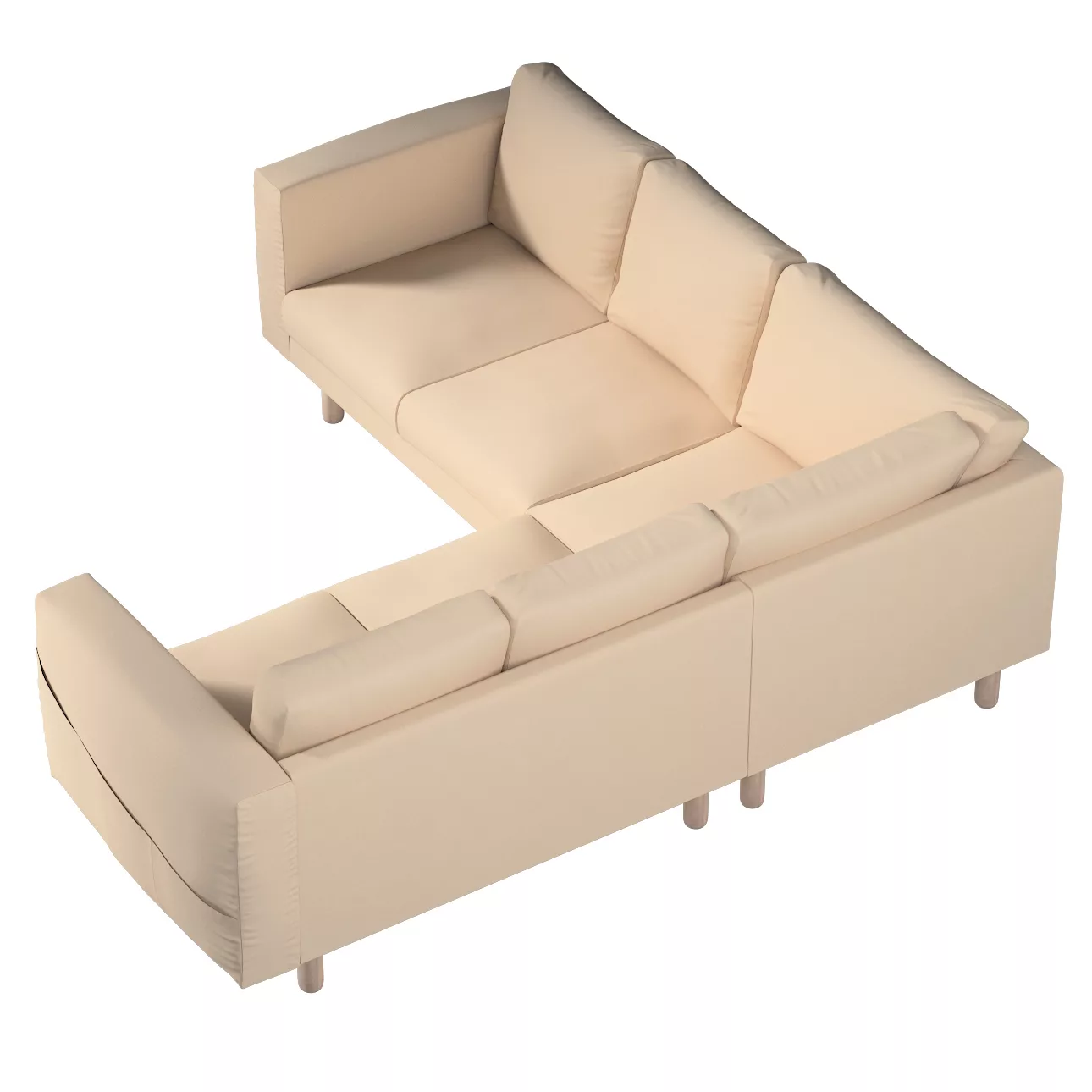 Bezug für Norsborg 4-Sitzer Ecksofa, creme-beige, Norsborg 4-Sitzer Ecksofa günstig online kaufen