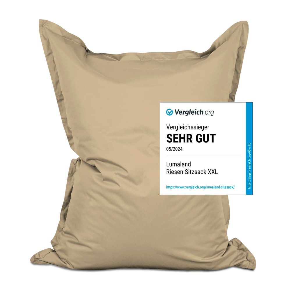 Lumaland Sitzsack XXL Bean Bag Riesen-Sitzkissen günstig online kaufen