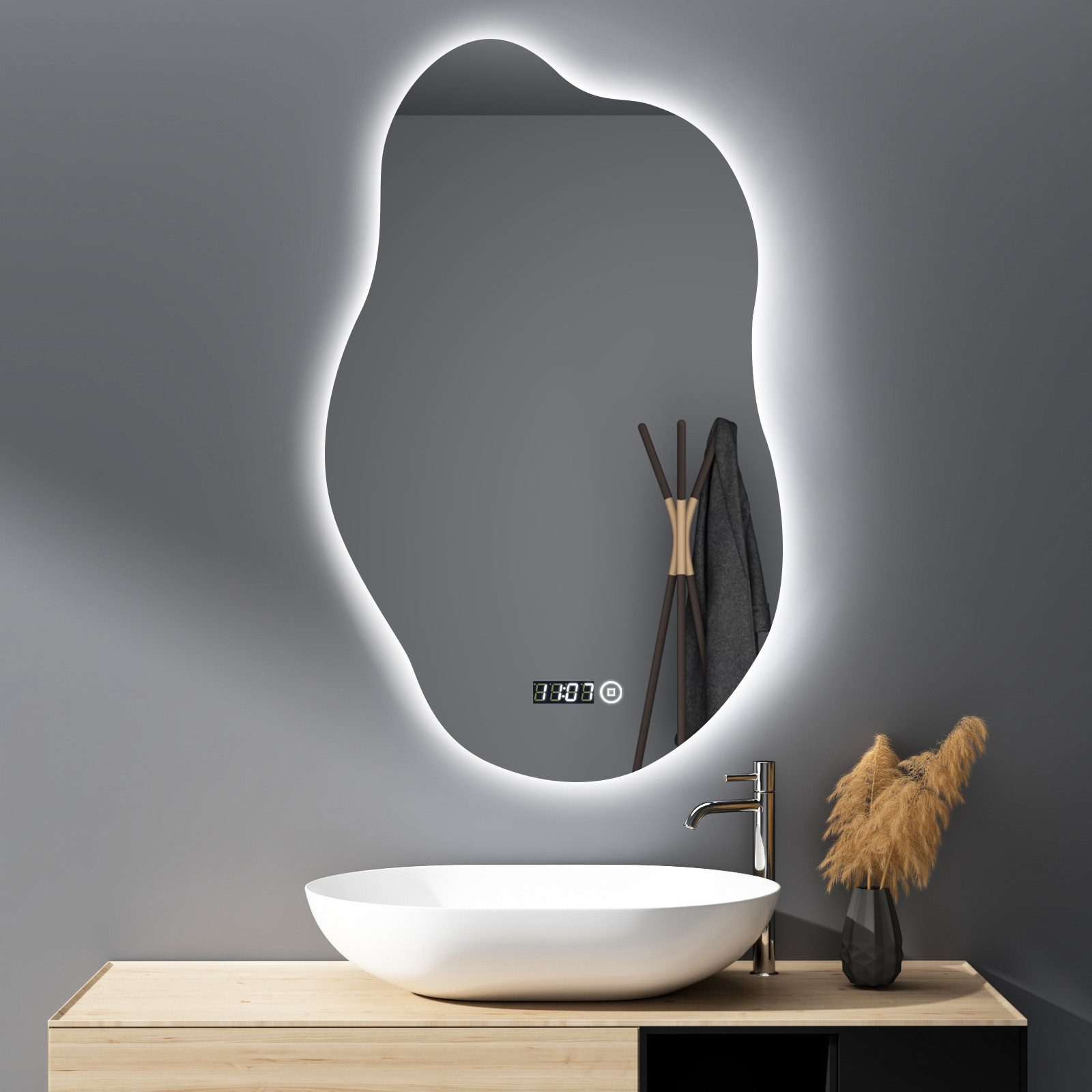 WDWRITTI Wandspiegel mit beleuchtung Badspiegel LED günstig online kaufen