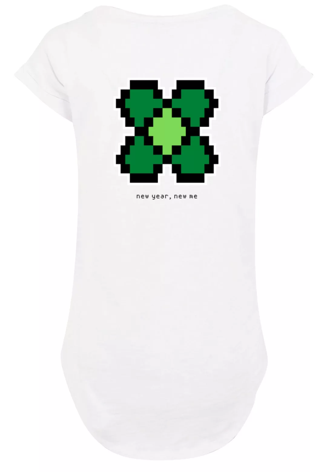 F4NT4STIC T-Shirt "Silvester Happy New Year Pixel Kleeblatt", Print günstig online kaufen