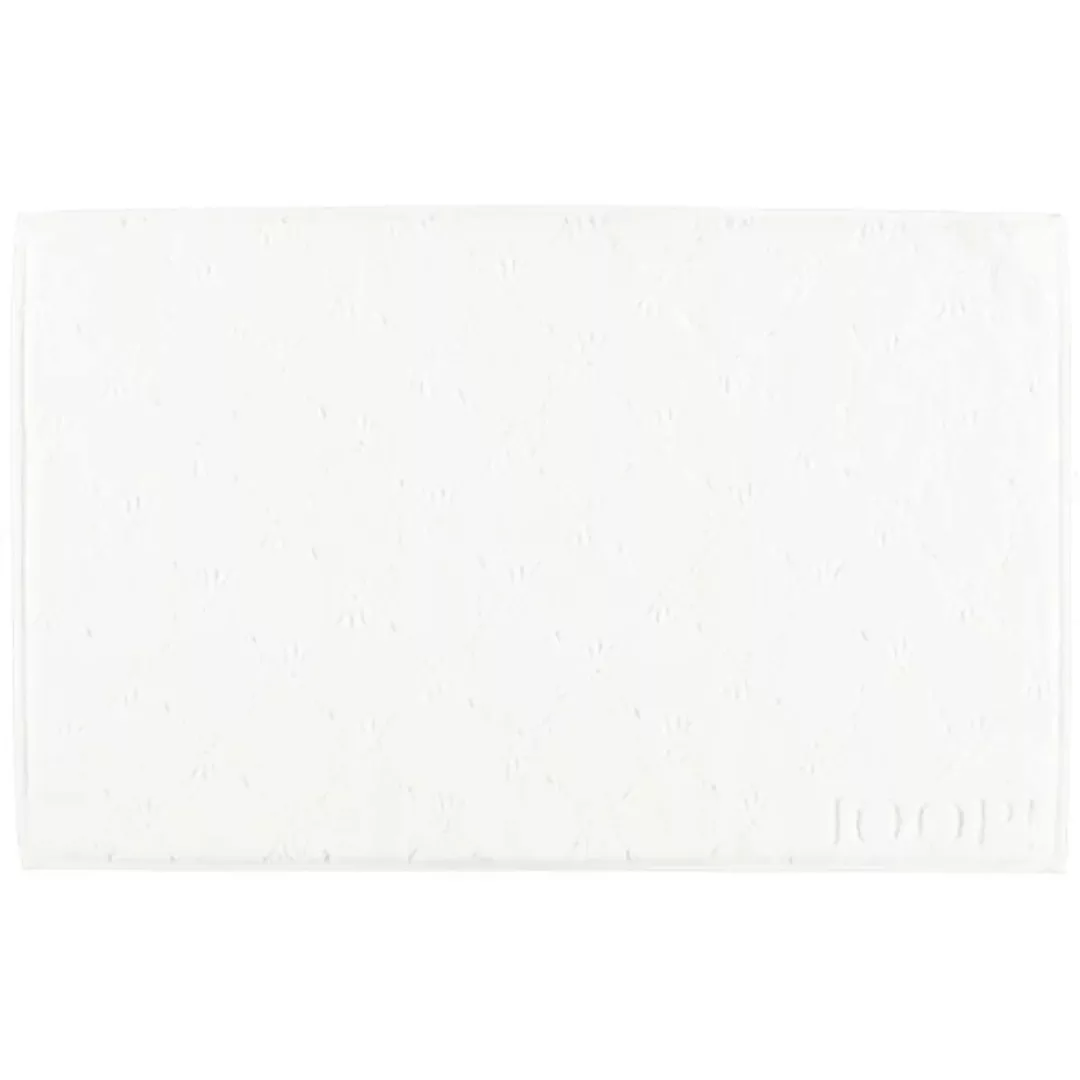 JOOP Uni Cornflower Badematte 1670 - 50x80 cm - Farbe: weiß - 600 günstig online kaufen