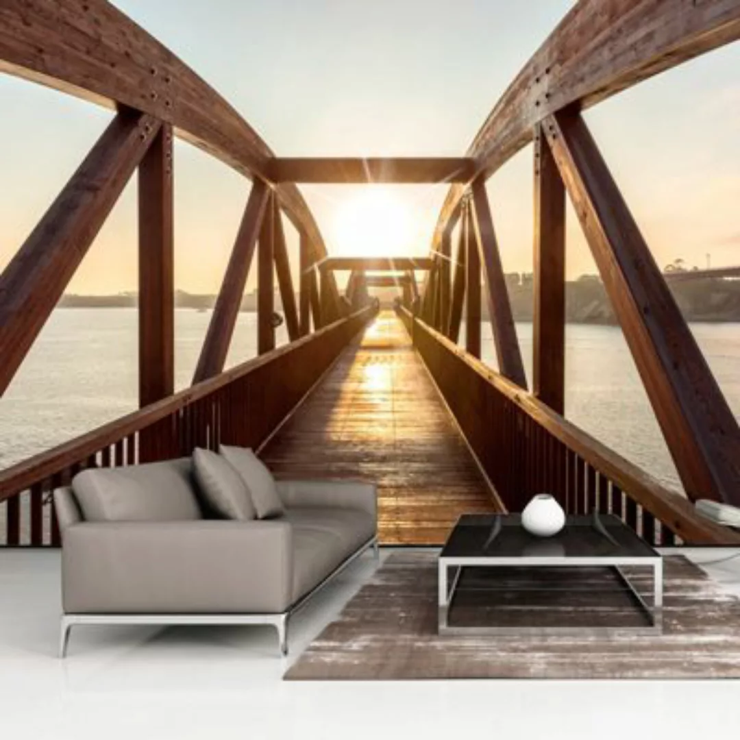artgeist Fototapete Bridge of the Sun mehrfarbig Gr. 100 x 70 günstig online kaufen
