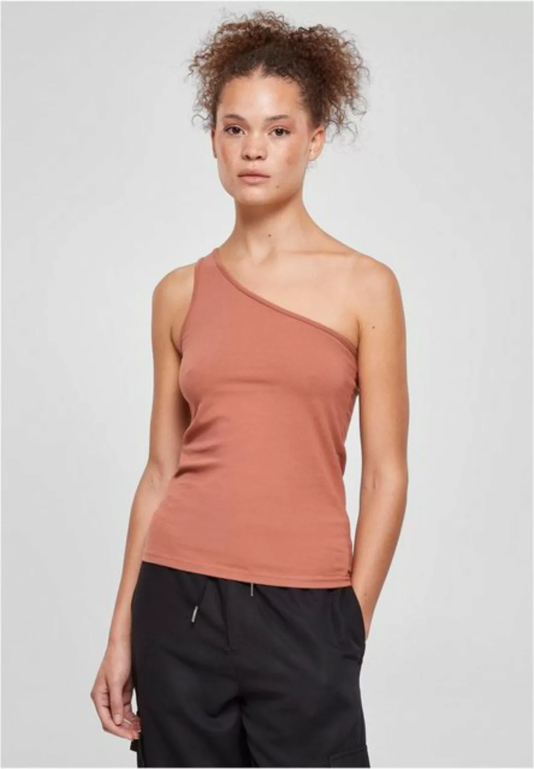 URBAN CLASSICS T-Shirt Urban Classics Damen Ladies Organic Asymmetric Neckl günstig online kaufen