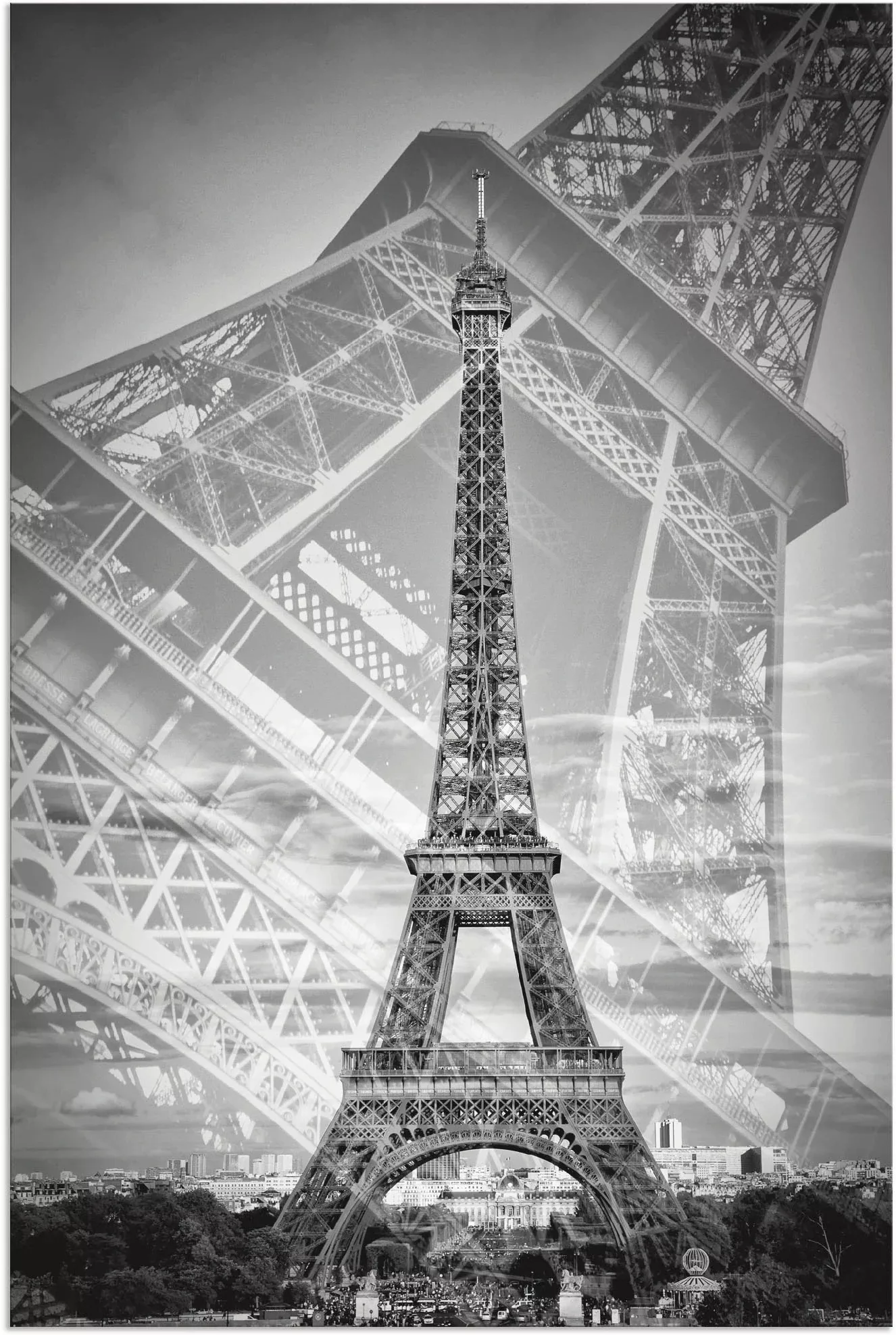 Artland Wandbild "Der doppelte Eiffelturm II", (1 St.), als Alubild, Outdoo günstig online kaufen
