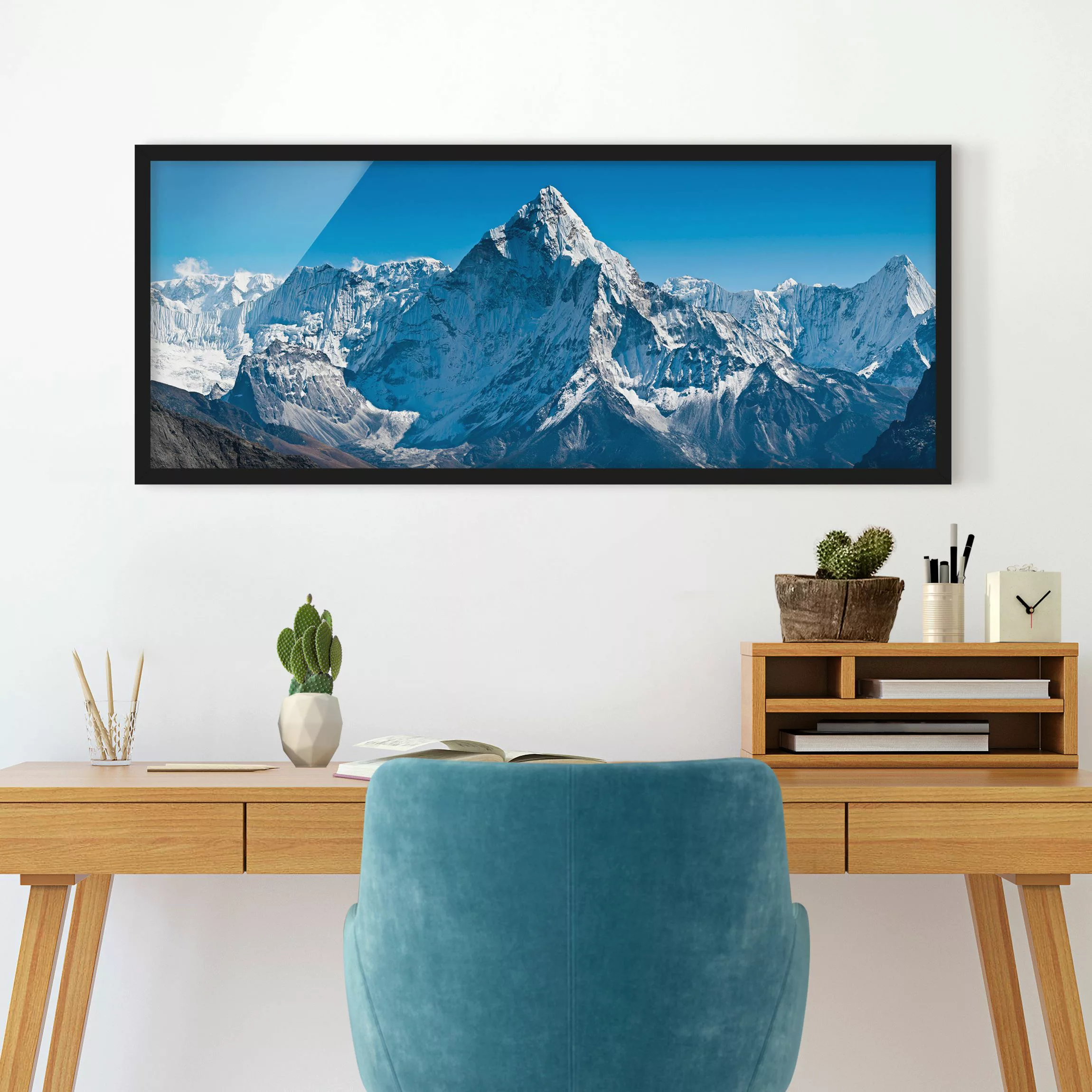Bild mit Rahmen Natur & Landschaft - Panorama Der Himalaya günstig online kaufen