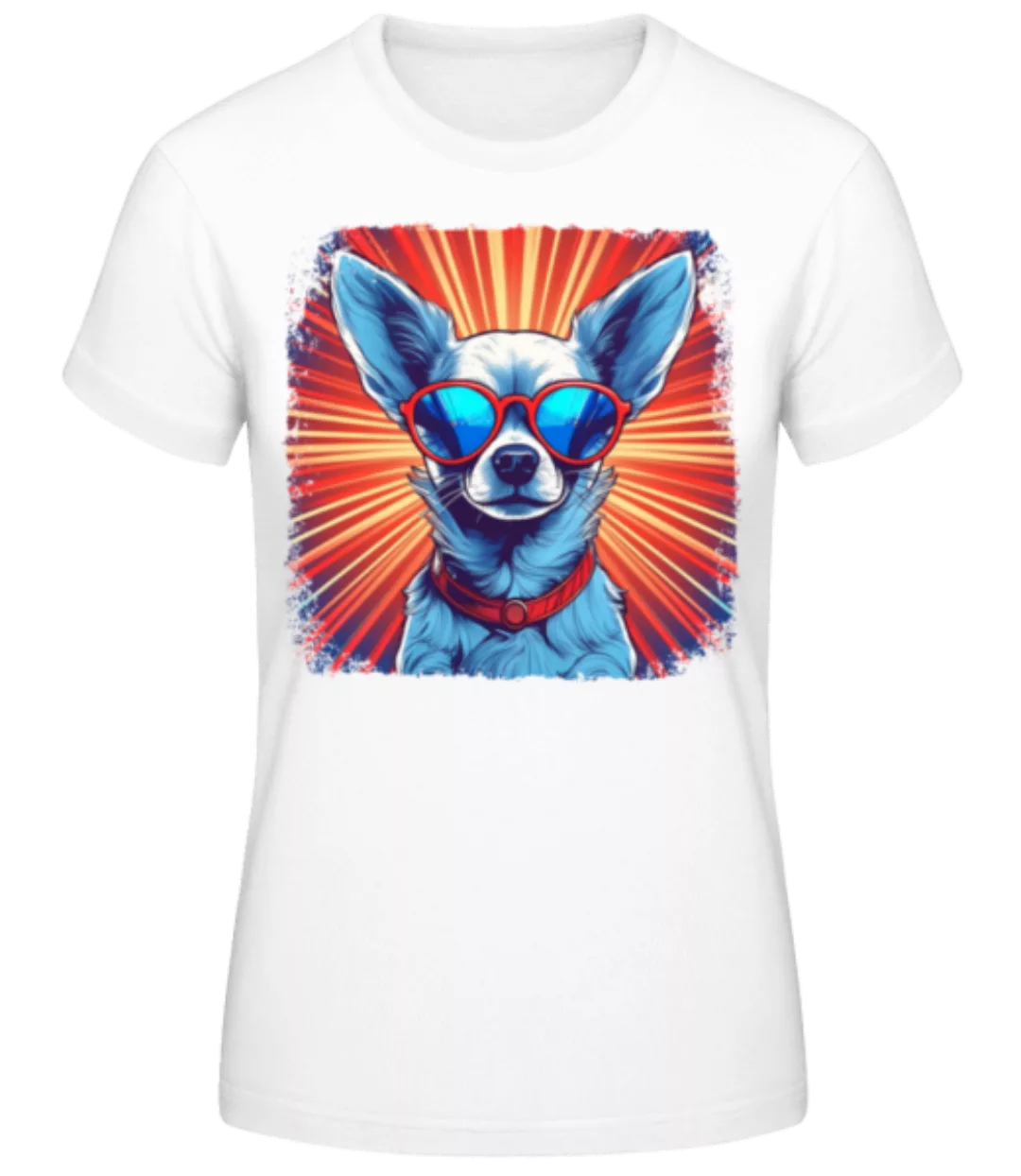 Chihuahua Hippie Look · Frauen Basic T-Shirt günstig online kaufen
