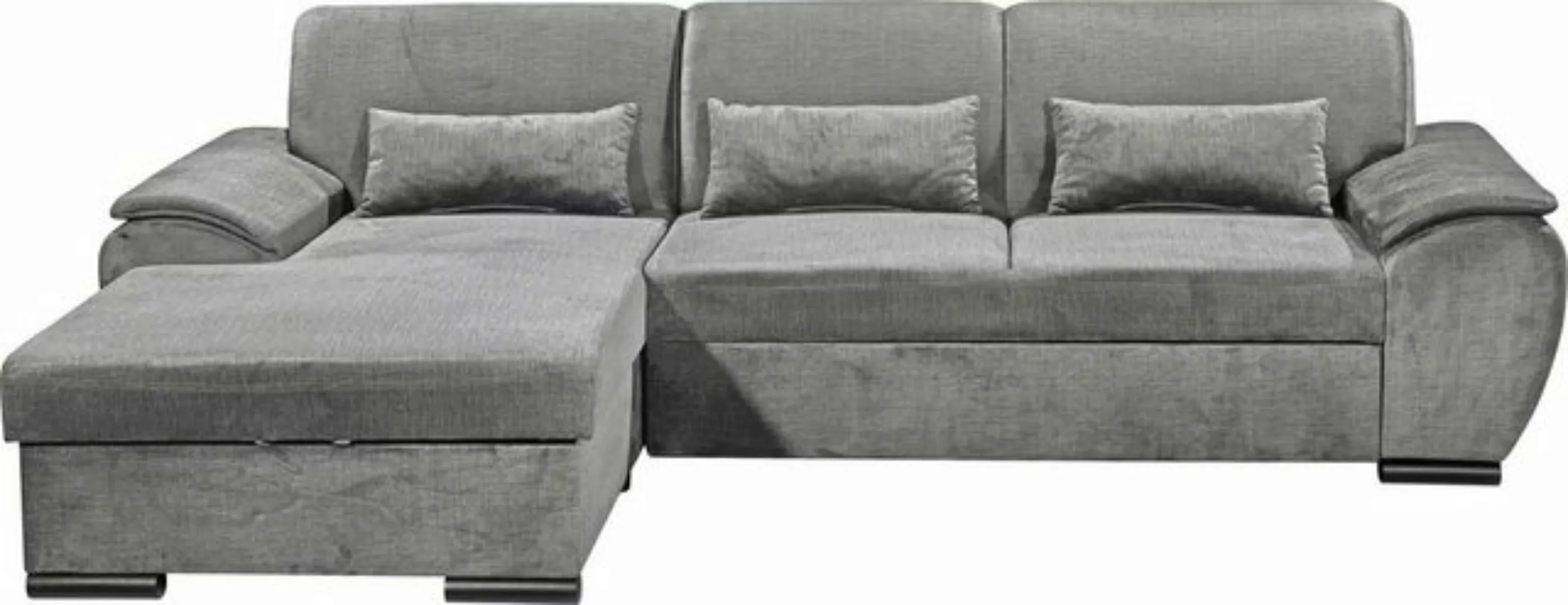 ED EXCITING DESIGN Ecksofa Tampa L-Form, frei im Raum stellbar, mit Bettkas günstig online kaufen