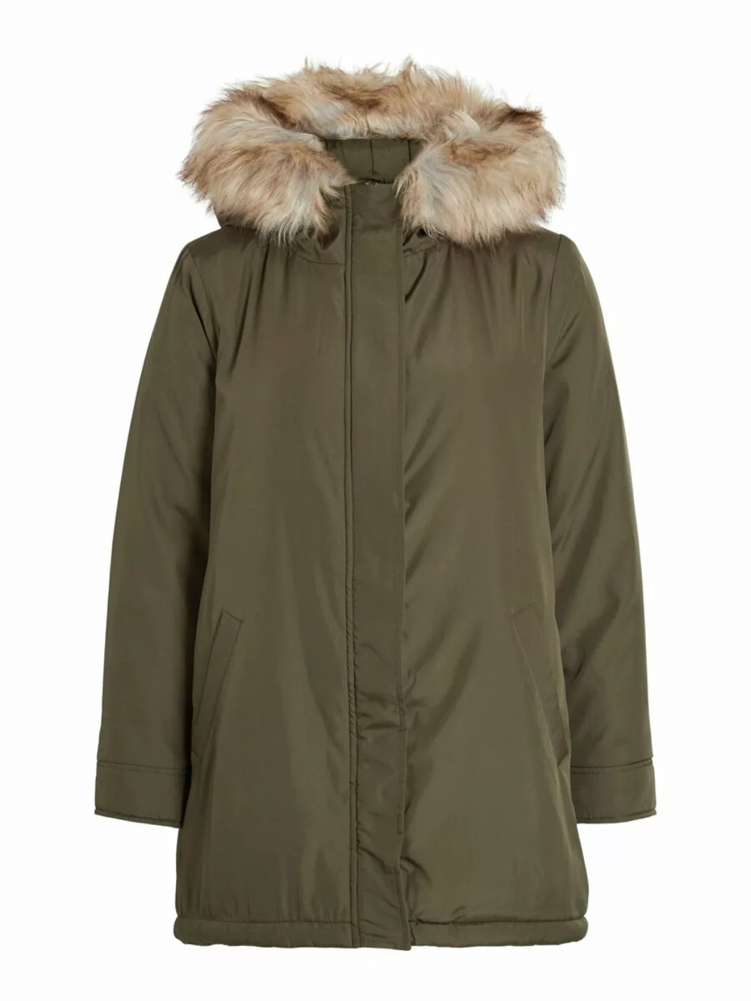 VILA Kapuzen Parka Damen Grün günstig online kaufen