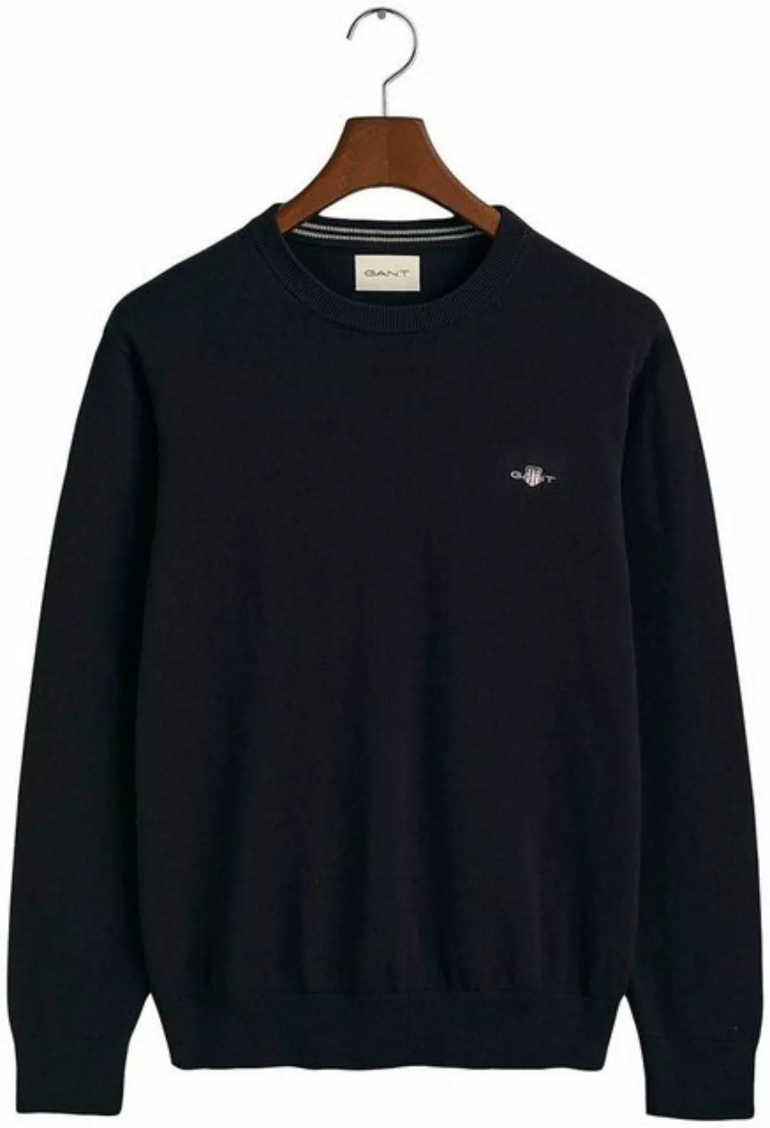 Gant Rundhalspullover "CLASSIC COTTON C-NECK", Premium Strickpullver aus we günstig online kaufen