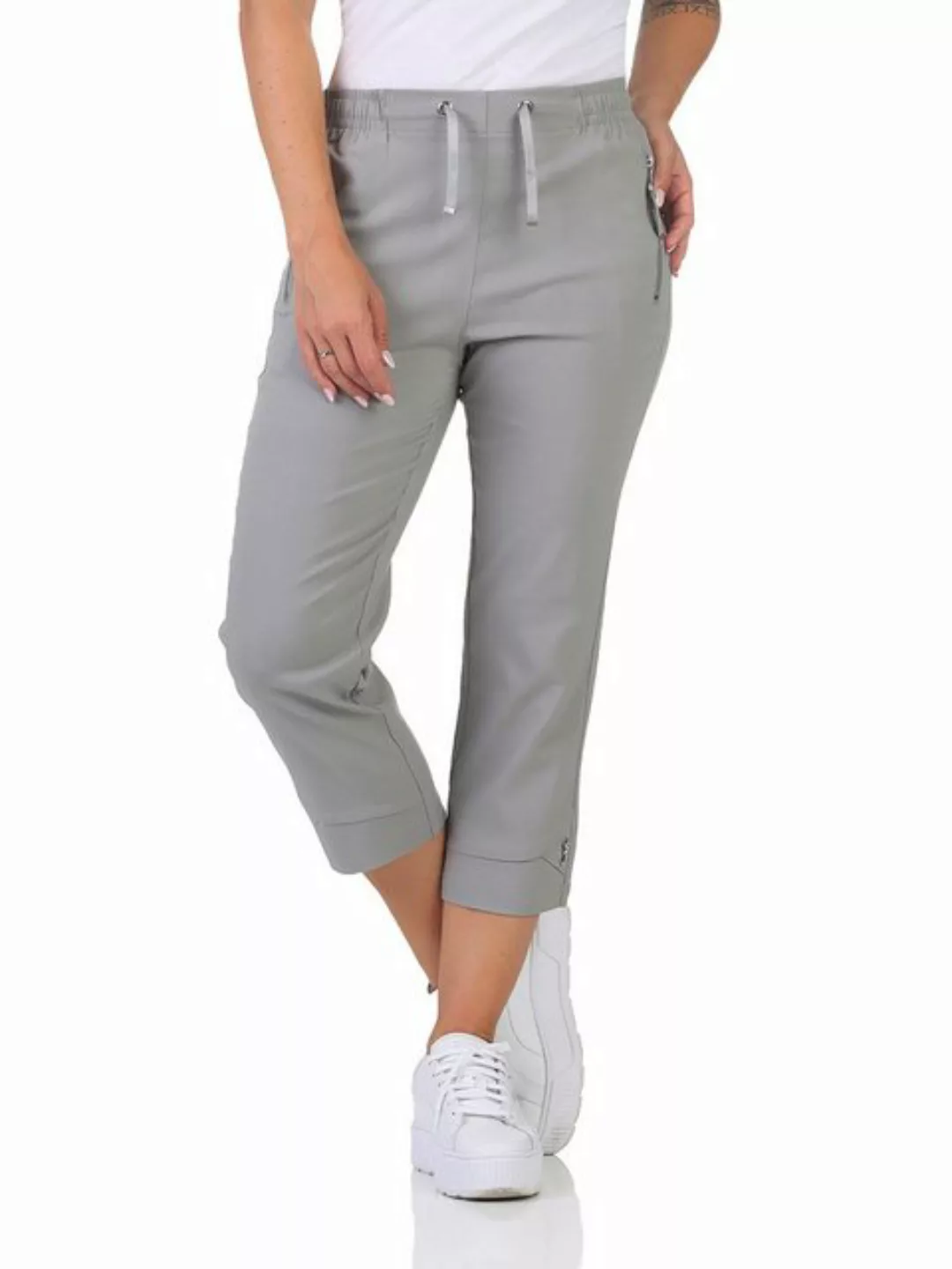 Alica Collection 7/8-Hose Sommerhose Damen Caprihose 7/8 Chinohose elastisc günstig online kaufen