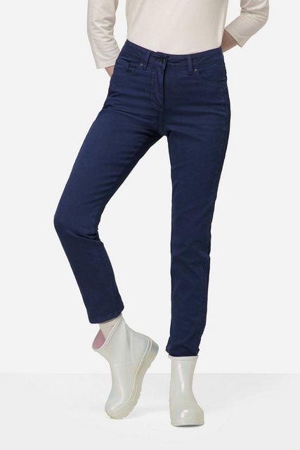 Laurasøn 5-Pocket-Jeans Jeans Tina gerade Passform seitliche Zierfalten günstig online kaufen