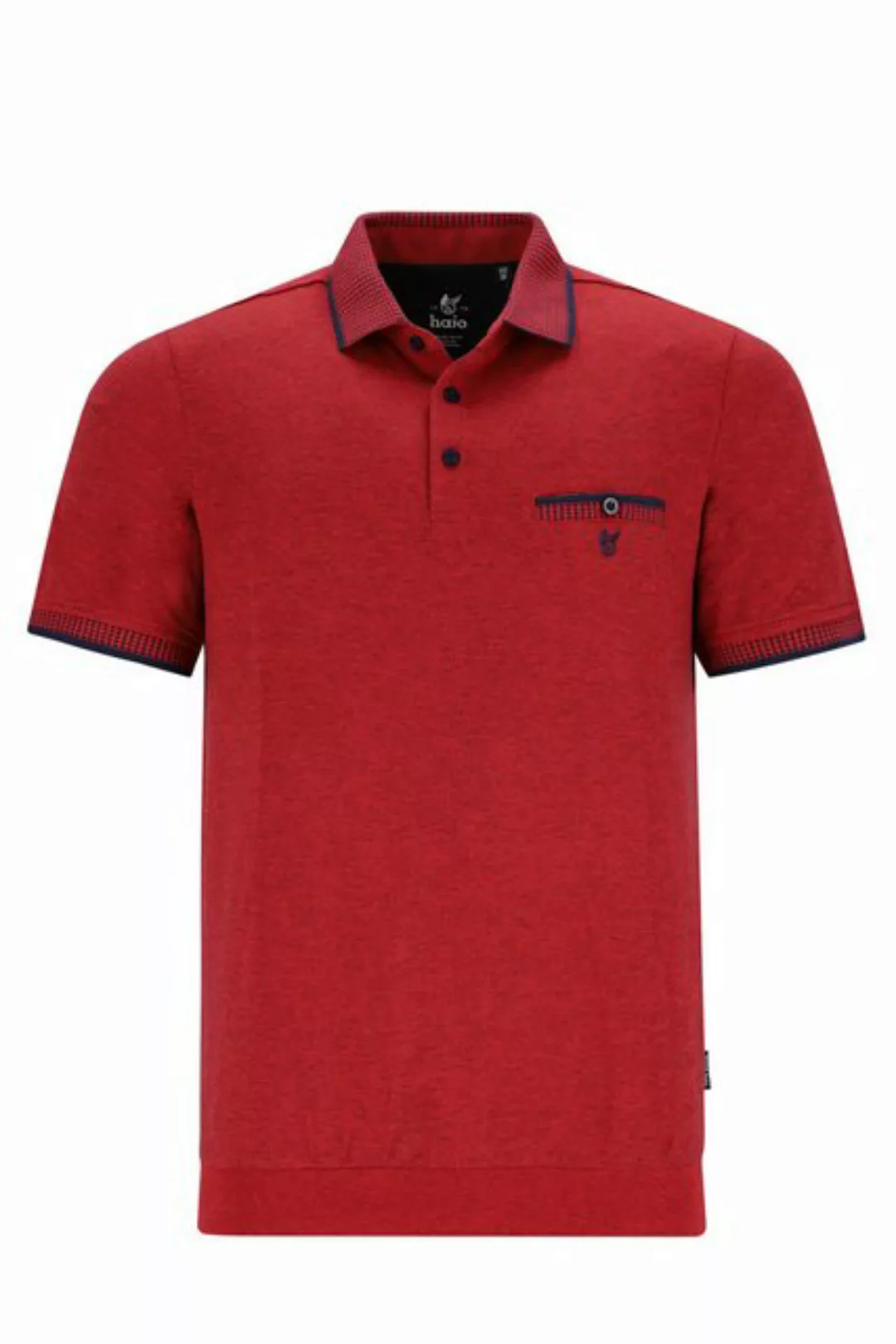 Hajo Poloshirt H Poloshirt Bund Stay FreshFeinpique lava günstig online kaufen