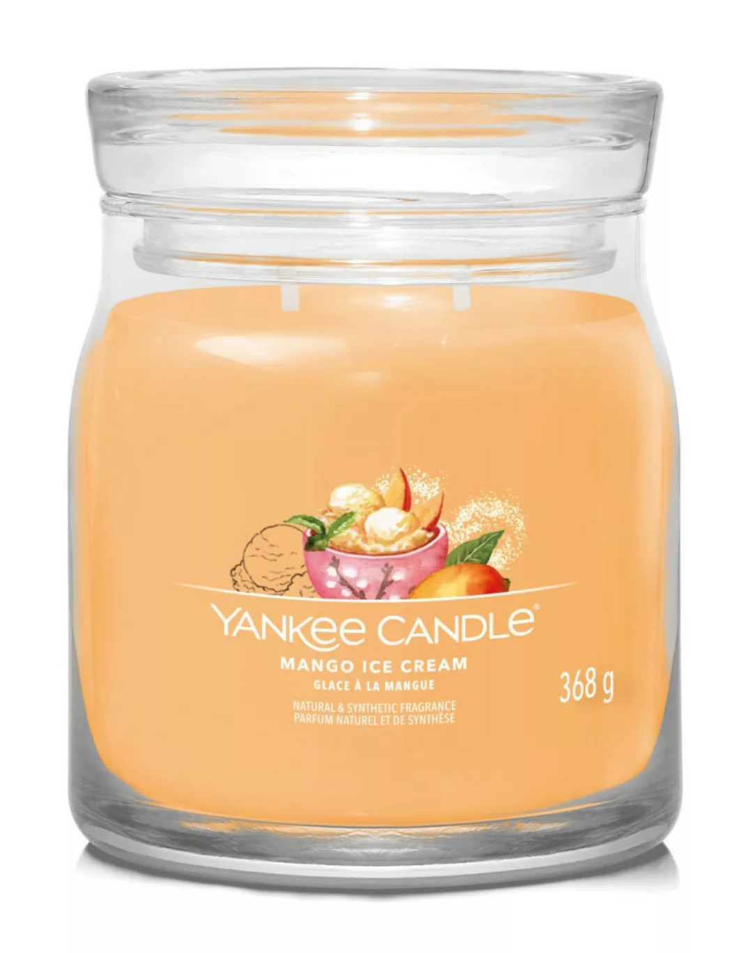 Yankee Candle Duftkerze Signature Mango Ice Cream 368 g günstig online kaufen