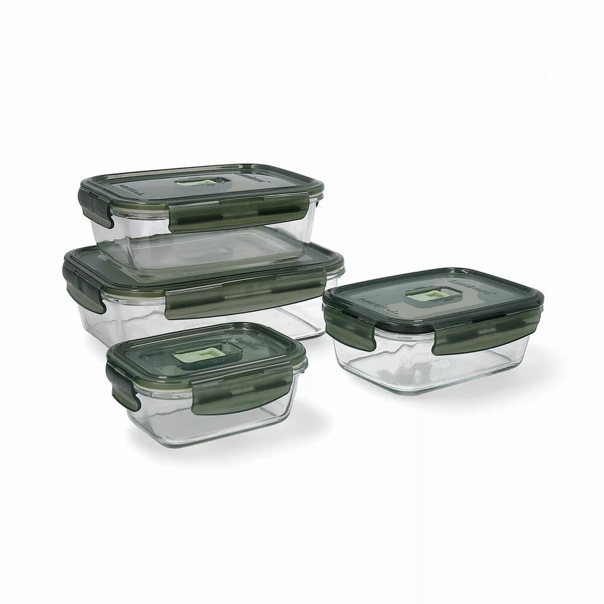 Lunchbox-set Luminarc Pure Box Kristall Zweifarbig (4 Pcs) günstig online kaufen