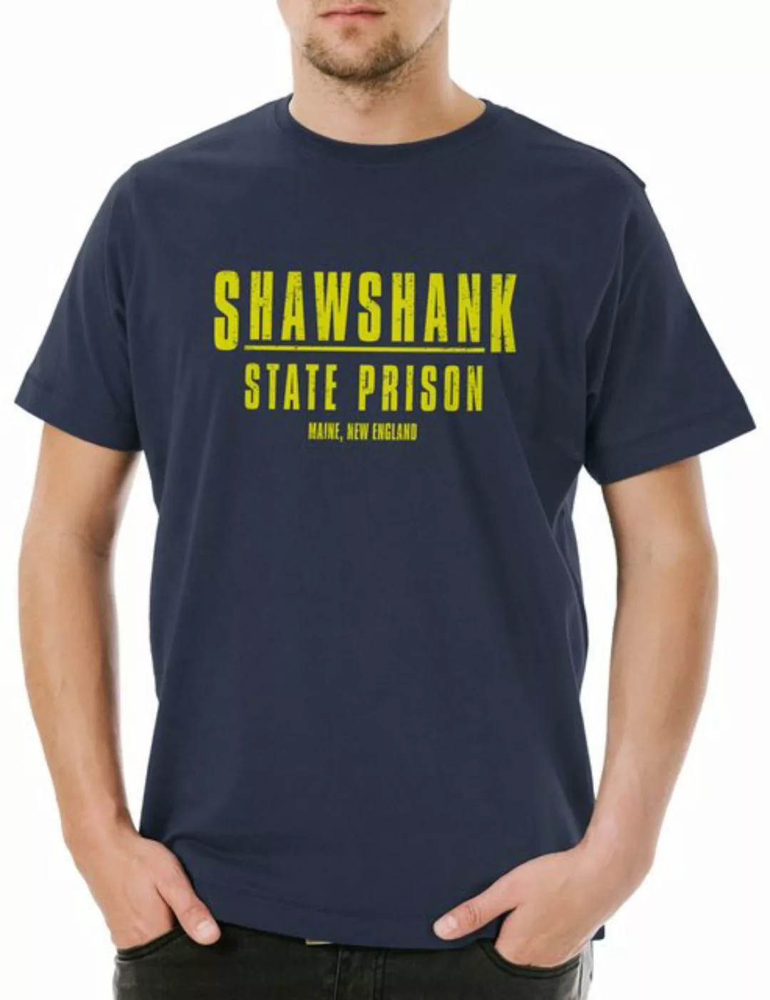 Urban Backwoods Print-Shirt Shawshank State Prison Herren T-Shirt Die Zeich günstig online kaufen