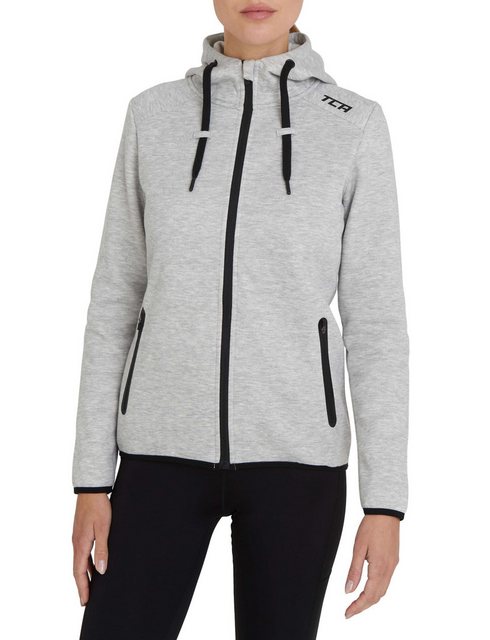 TCA Sweater TCA Damen Revolution Hoodie, Sweatjacke mit Kapuze - Hellgrau ( günstig online kaufen