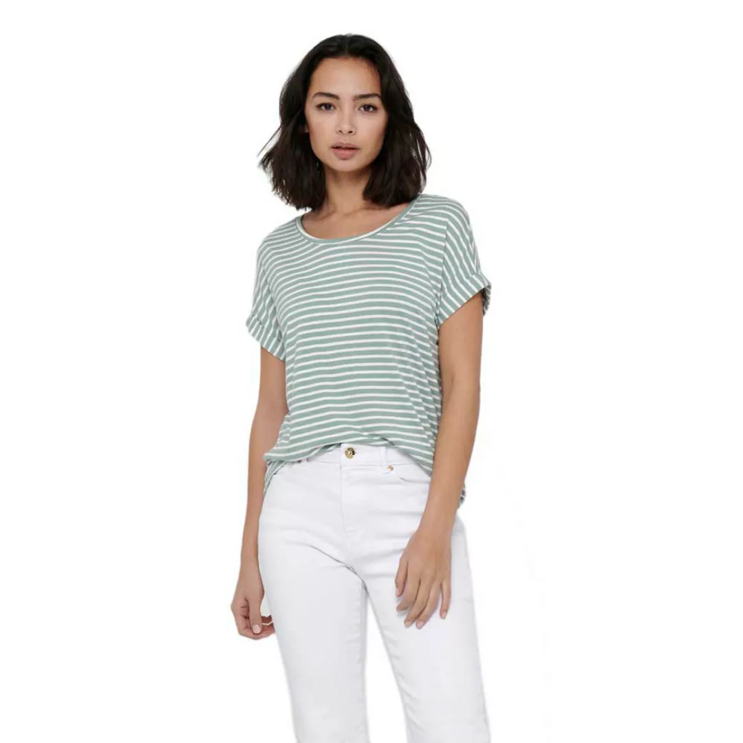 Only Damen Kurzarm T-Shirt ONLMOSTER STRIPE günstig online kaufen