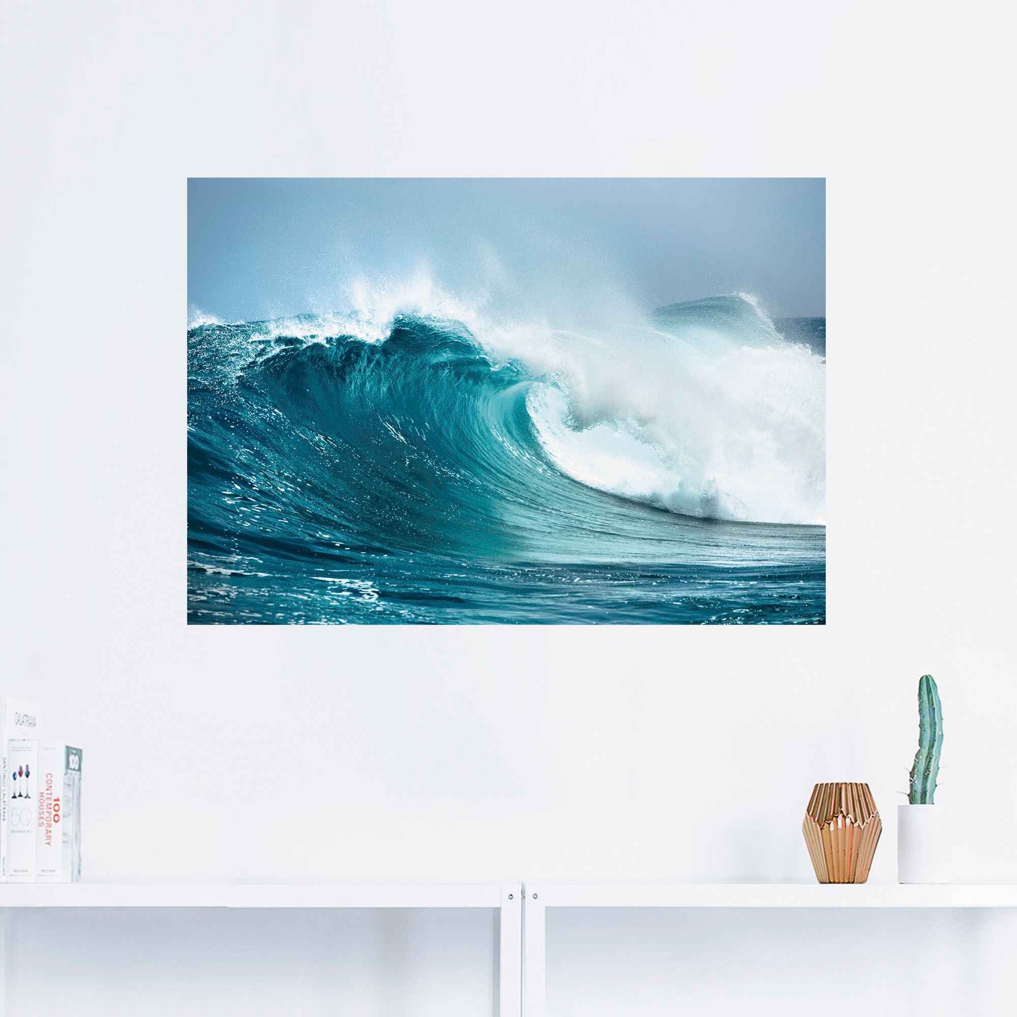 Artland Wandbild "Ozeanwelle", Gewässer, (1 St.), als Leinwandbild, Poster, günstig online kaufen