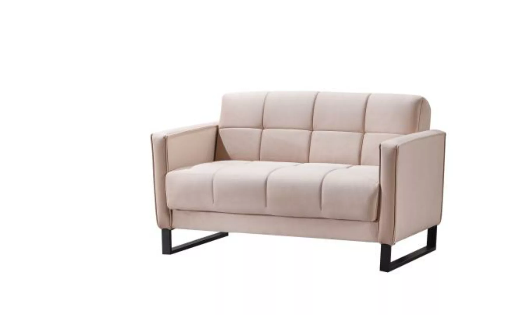 2-Sitzer Schlafsofa 140 cm breit Rosa ELTON günstig online kaufen