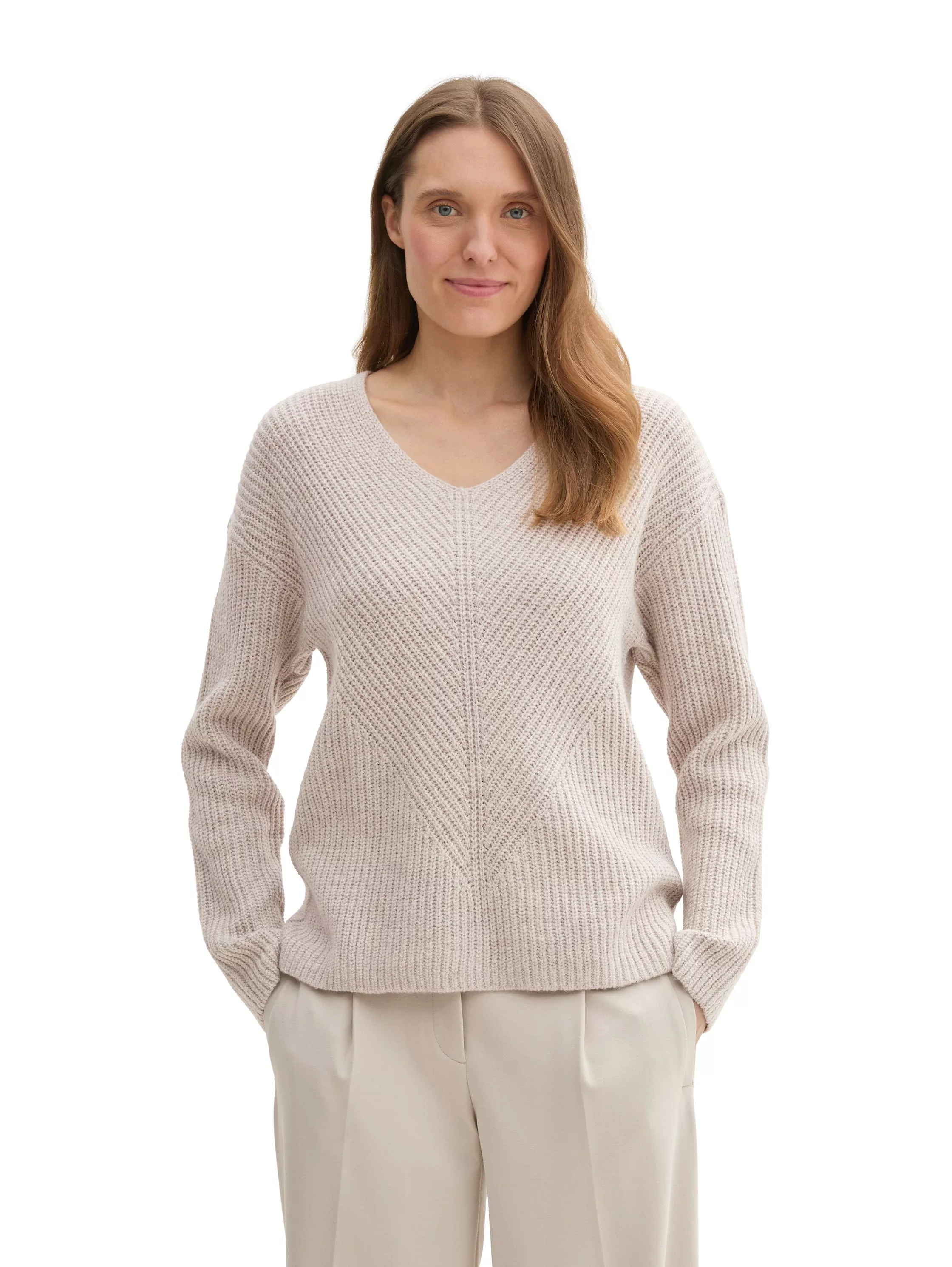 TOM TAILOR Strickpullover, mit V-Ausschnitt günstig online kaufen