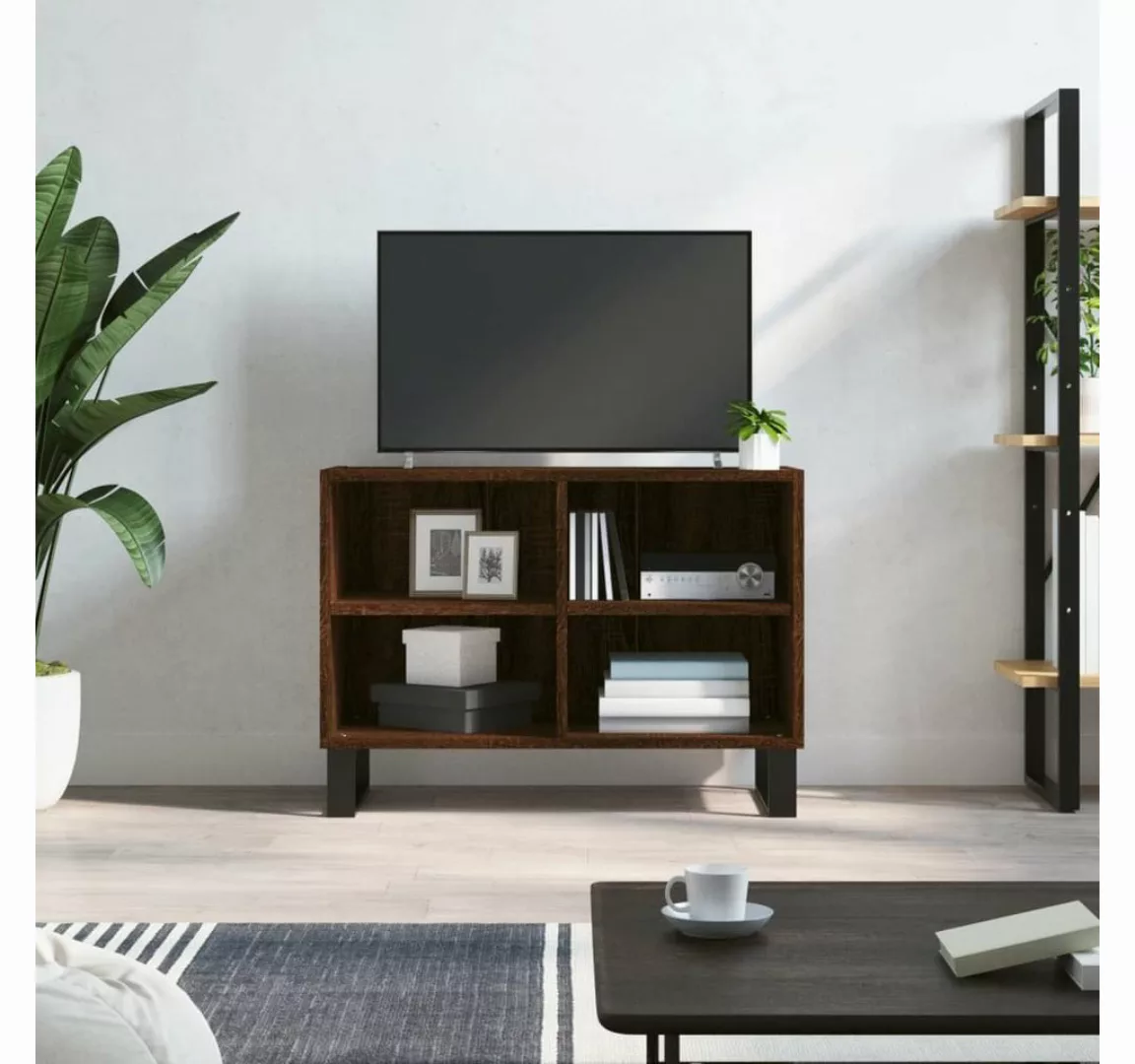 vidaXL TV-Schrank TV-Schrank Braun Eichen-Optik 69,5x30x50 cm Holzwerkstoff günstig online kaufen