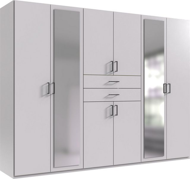 freiraum Drehtürenschrank Dillingen in WEISS - 270x208x58cm (BxHxT) günstig online kaufen