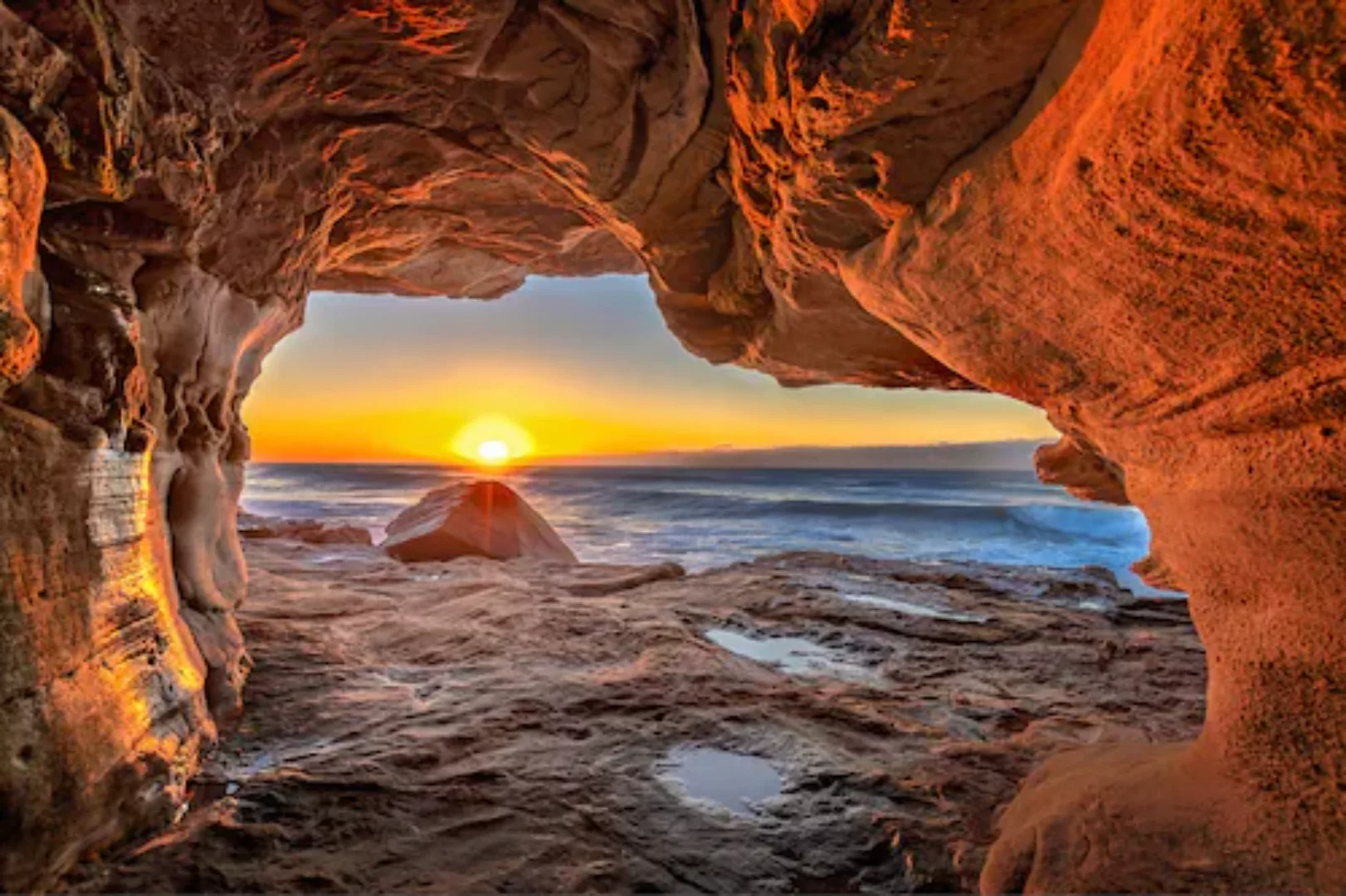 Papermoon Fototapete »Höhle am Meer« günstig online kaufen