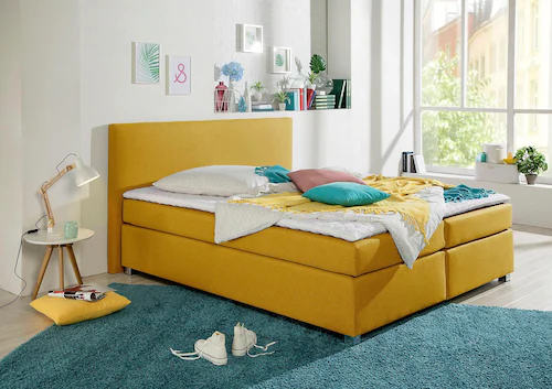 INOSIGN Boxspringbett »Eliana«, inkl. Topper, in 4 Breiten, 3 Matratzenarte günstig online kaufen