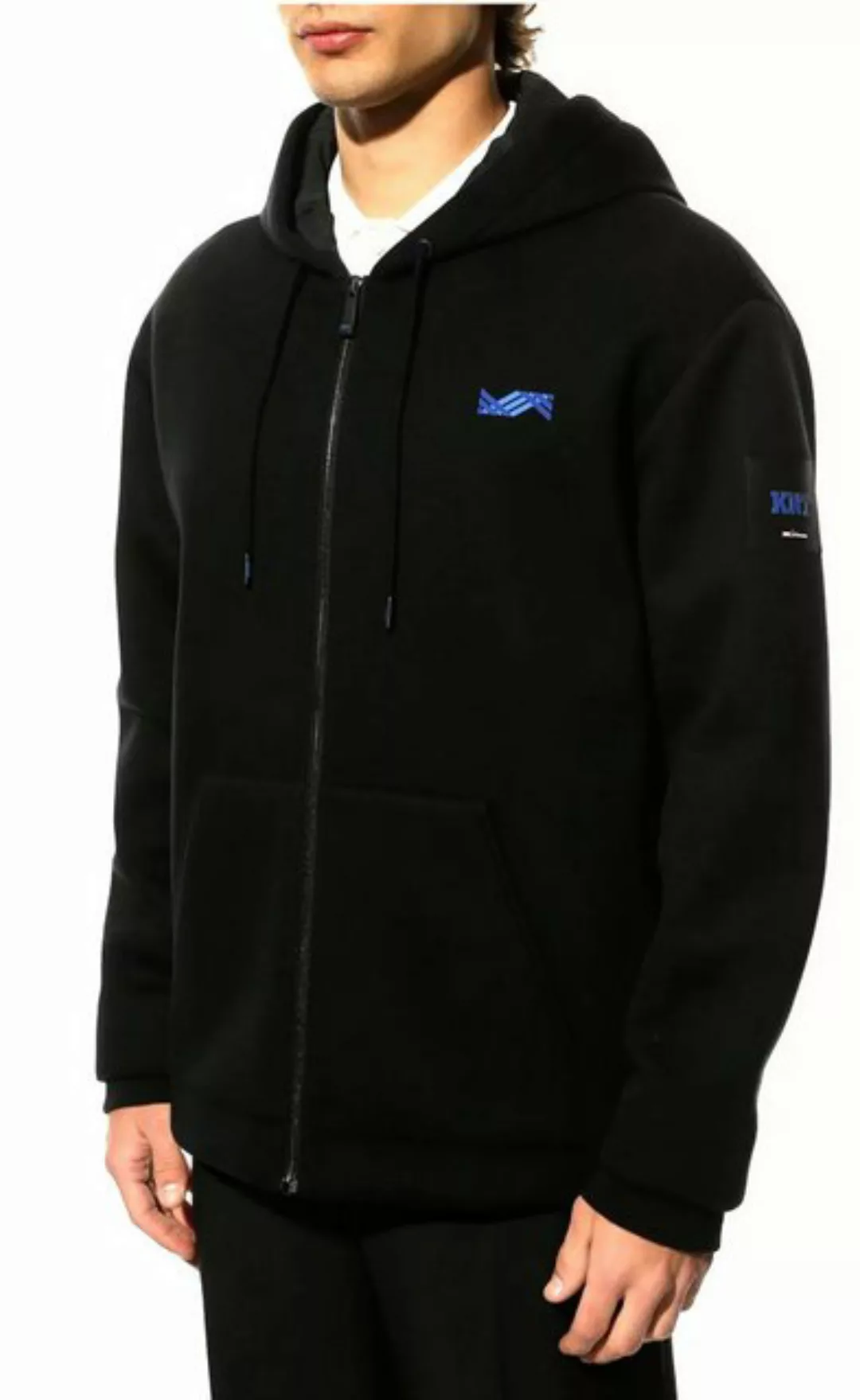 Kiton Blouson KNT Hooded Modal Logo Sweatshirt Verstellbare Kapuze mit Kord günstig online kaufen