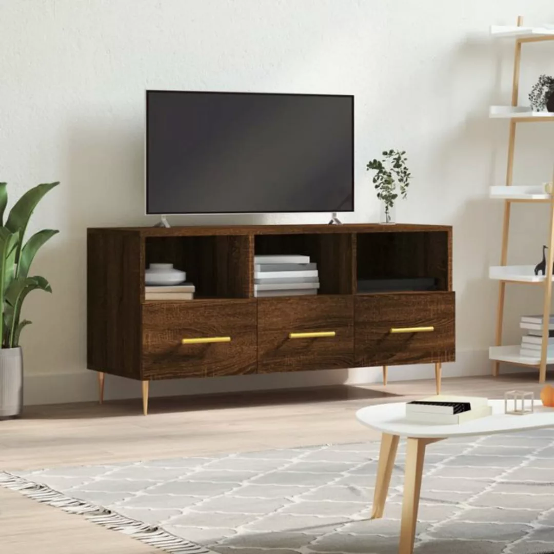 vidaXL TV-Schrank TV-Schrank Braun Eichen-Optik 102x36x50 cm Spanplatte günstig online kaufen