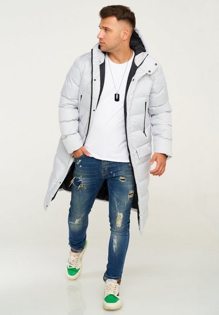 behype Steppjacke LONGLINE ZIP PARKA Steppjacke mit Kapuze günstig online kaufen