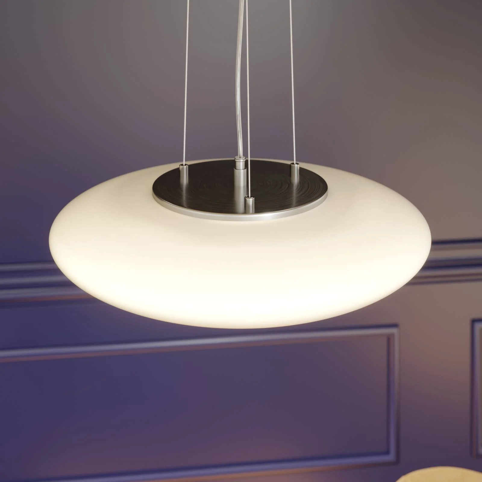 LED-Opalglas-Hängelampe Gunda in Weiß günstig online kaufen