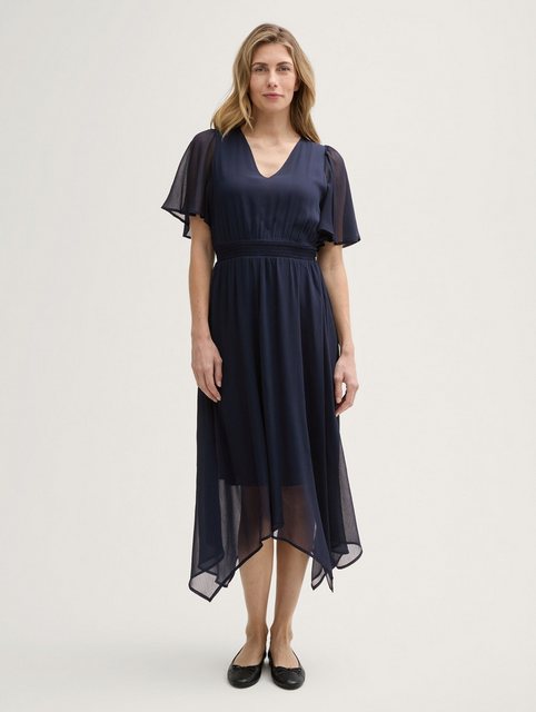 TOM TAILOR Sommerkleid Chiffon Maxi-Kleid günstig online kaufen