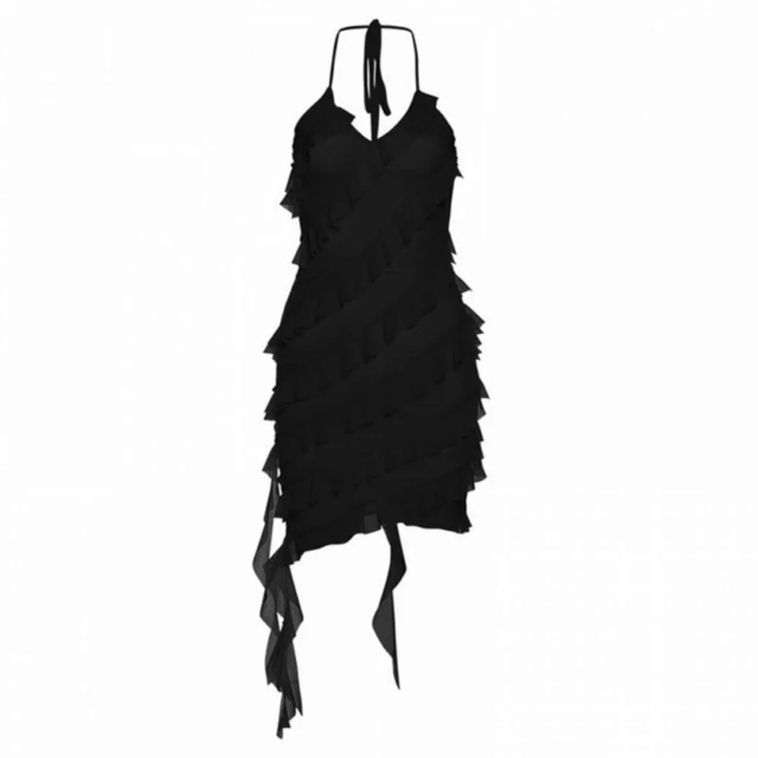 RUZU UG Dirndl Kleid, einfarbiges, modisches Trägerkleid mit schmaler Passf günstig online kaufen