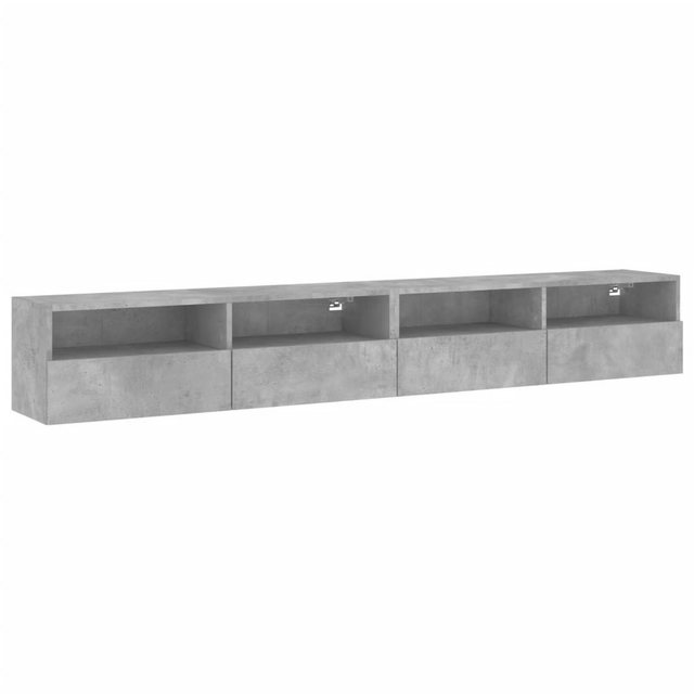 vidaXL TV-Schrank TV-Wandschränke 2 Stk Betongrau 100x30x30 cm Holzwerkstof günstig online kaufen