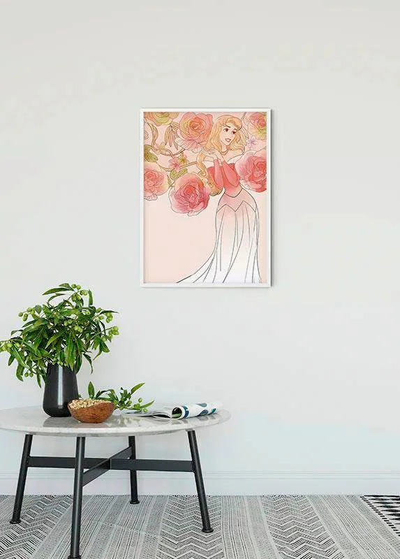 Komar Bild "Sleeping Beauty Roses", Disney, (1 St.), Wandbild zur Dekoratio günstig online kaufen